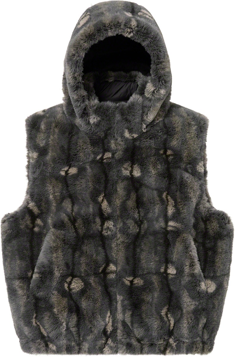 Faux Fur Hooded Vest view 21